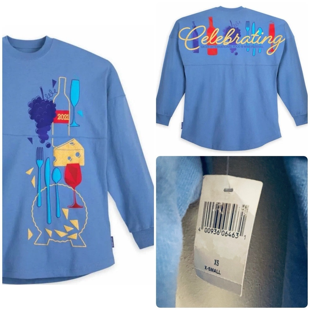 Epcot Food Wine Festival Spirit Jersey XS Celebrating Adult NEW NWT 2021 Disney